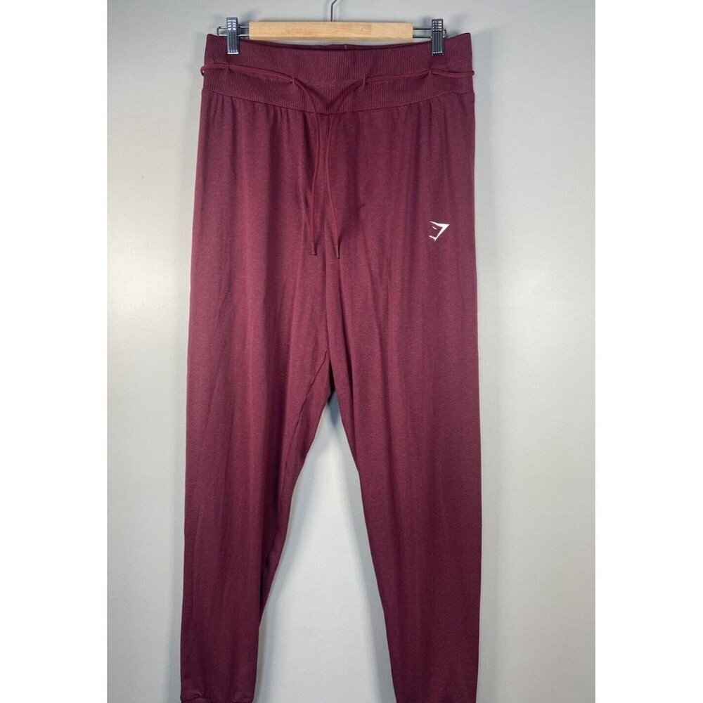 Gymshark Vital Seamless 2.0 High Rise Joggers Baked Maroon Marl‎ Size Medium Run